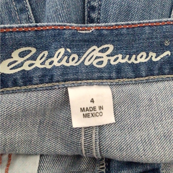 EDDIE BAUER Blue Medium-Wash Boyfriend Slim Jeans - Woman US 4 - Picture 4 of 6